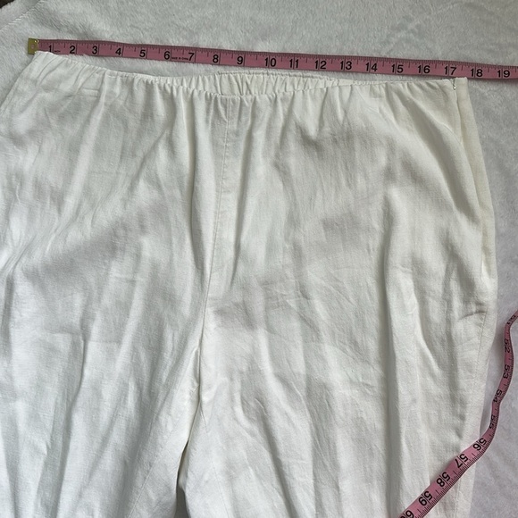 Doncaster Women’s Plus Size Linen Blend Coastal Grandma Resort Wear Pants 16W - Picture 6 of 8